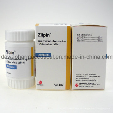 Precio de fábrica Anti-VIH Lamivudina 3tc + Viramune + Zidovudinum Tablet